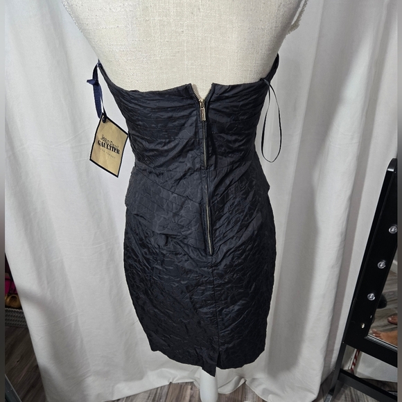 NEW Jean Paul Gaultier for Target Strapless Black Fitted Dress Zip Sz 7 - Picture 8 of 11
